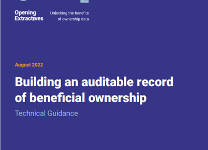 Building an auditable record of beneficial ownership transparency