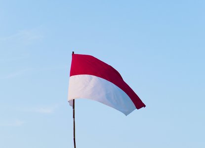 Indonesian flag Photo by_ James Tiono