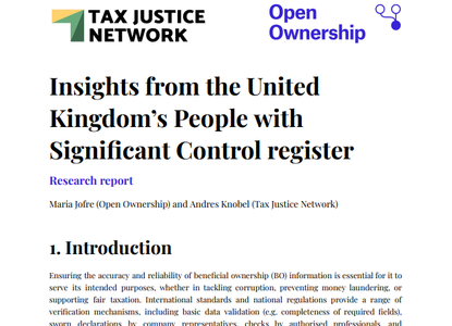 Insights from the United Kingdom’s People with Significant Control register