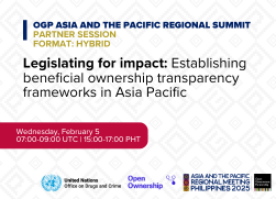 Legislating for impact Establishing beneficial ownership transparency frameworks in Asia Pacific