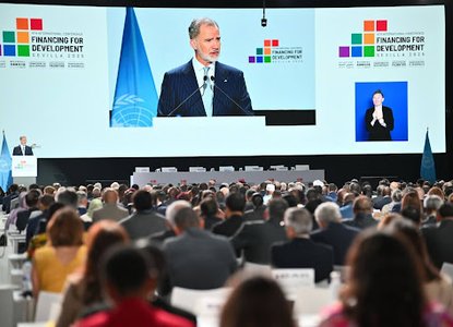 The King of Spain, Felipe VI, officially opened the 4th International Conference on Financing for Development in Seville, Spain, on 30 June 2025. Photo: UNECA