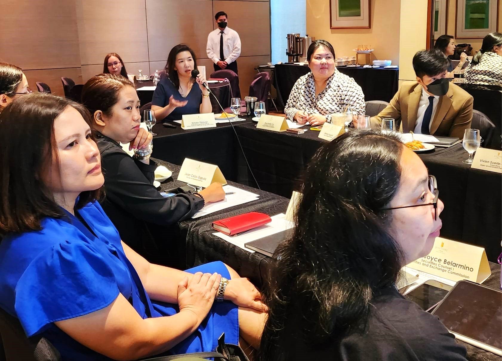 Participants at the roundtable discussion